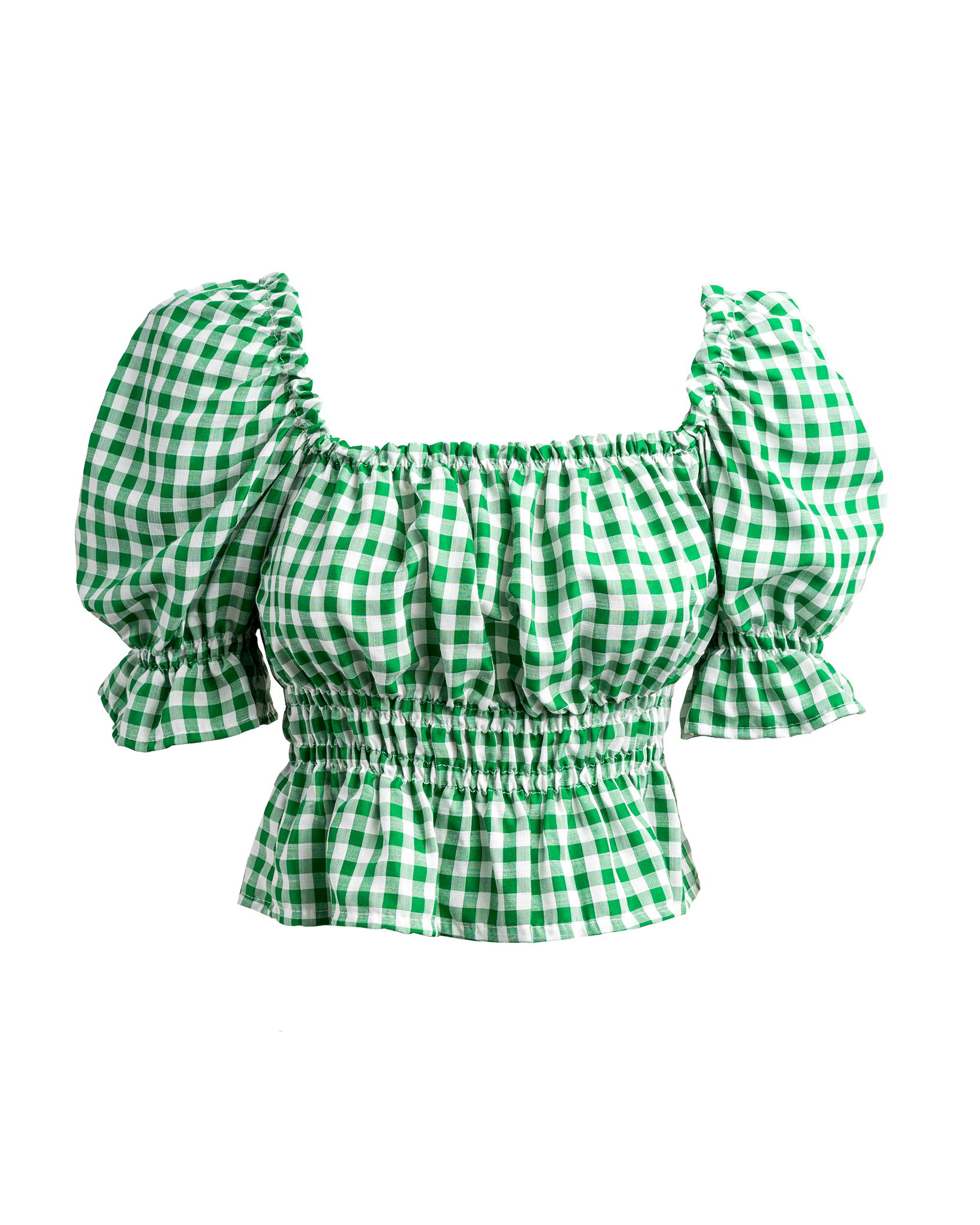 kurze Karo-Bluse