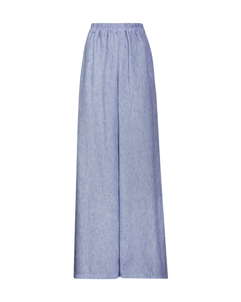 Set Leinen: Bluse mit Schleife und Hose Set Leinen: Bluse mit Schleife und Hose