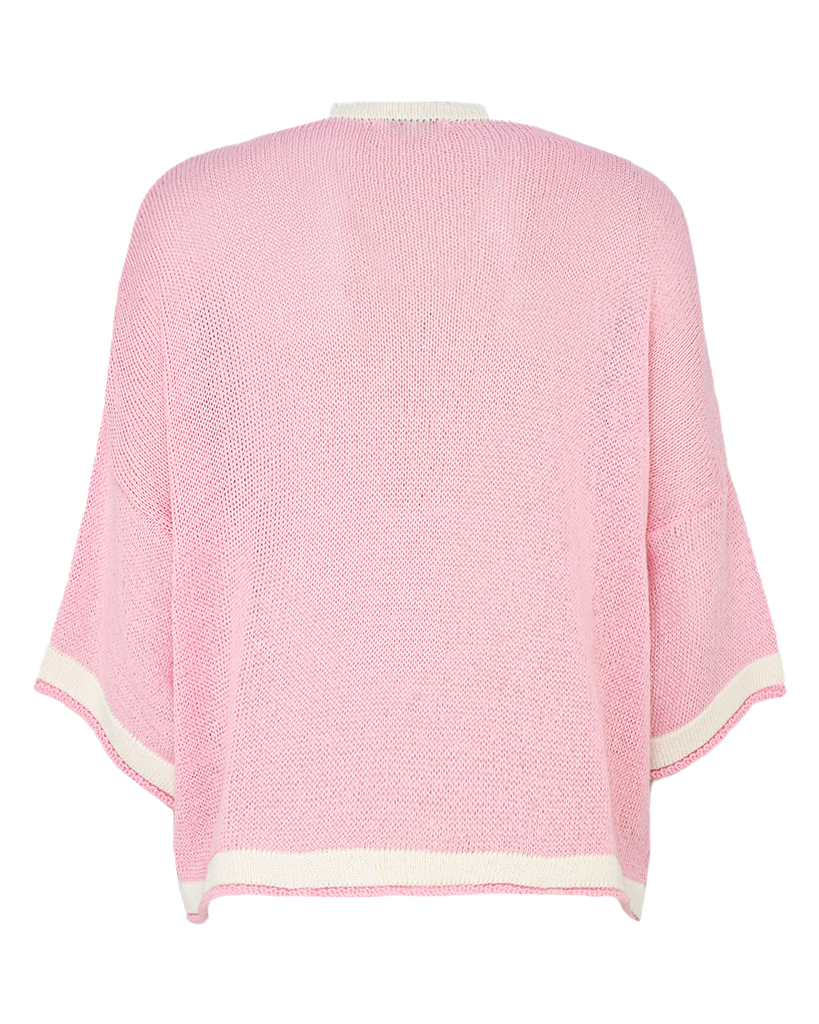 Strick Shirt mit farbigem Rand Strick Shirt mit farbigem Rand