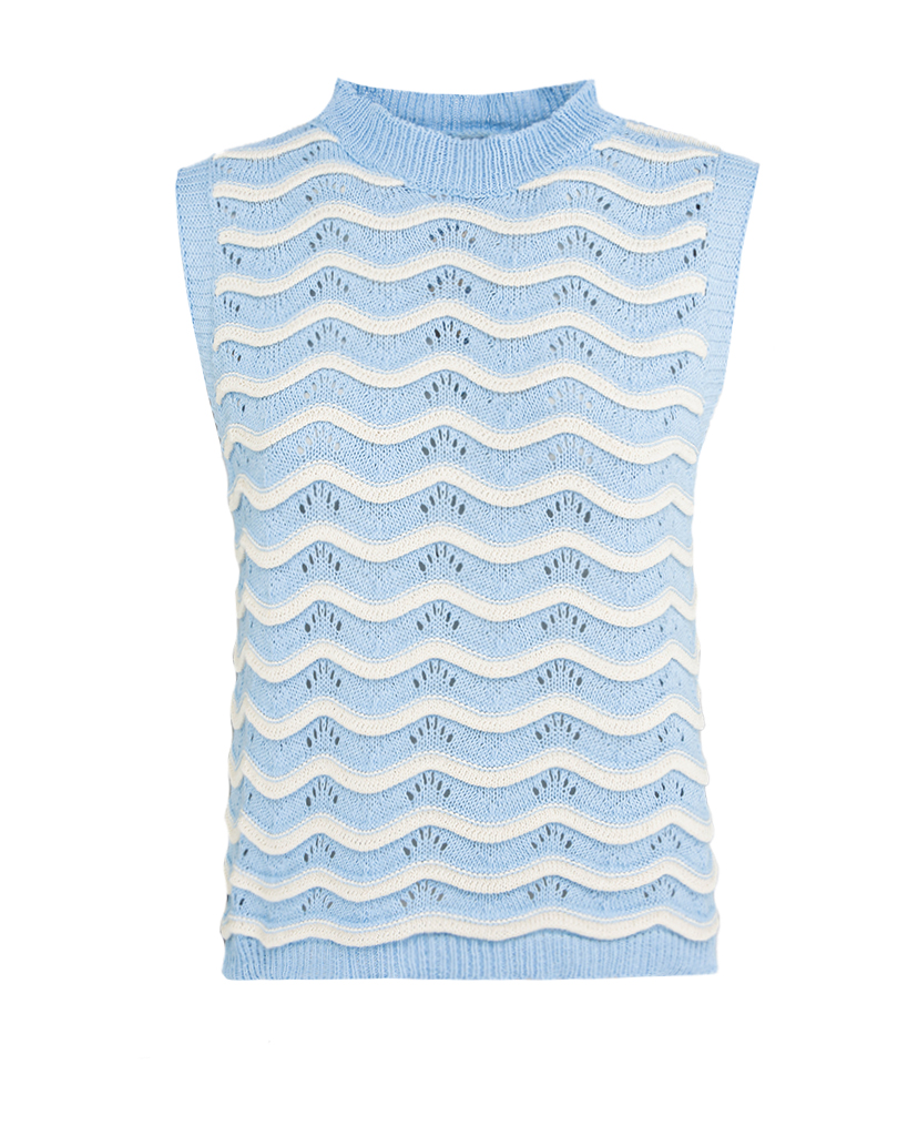 Set Strick: Polunder und Hose mit Streifen Set Strick: Polunder und Hose mit Streifen