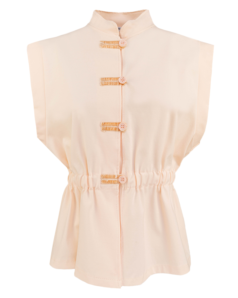 Jersey Weste Schlaufen-Verschluss