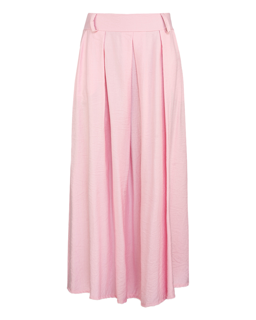 Viskose Midi Rock mit Taschen