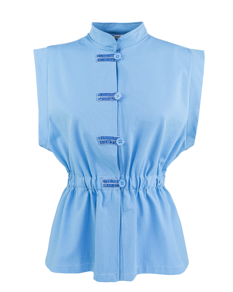 Jersey Weste Schlaufen-Verschluss Jersey Weste Schlaufen-Verschluss