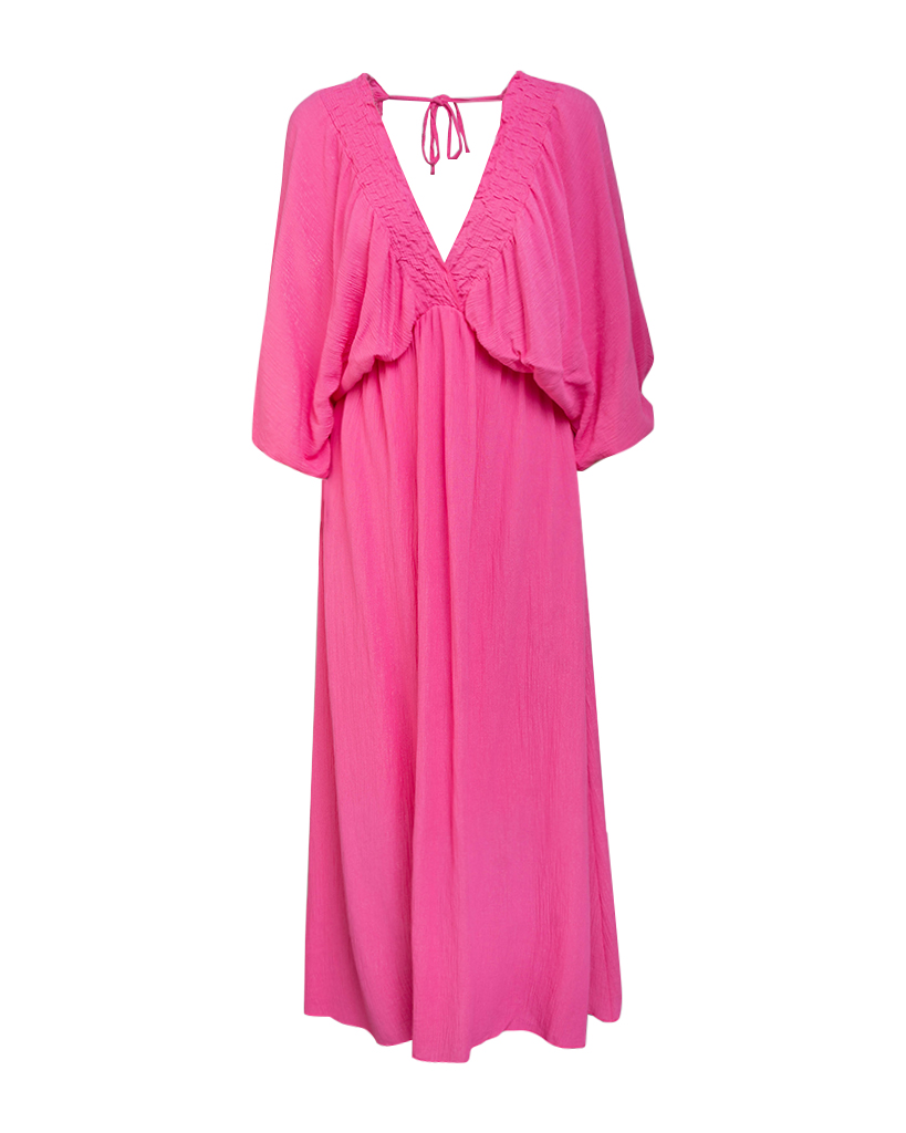 Maxi Kleid Kreppstoff tiefer Ausschnitt Maxi Kleid Kreppstoff tiefer Ausschnitt