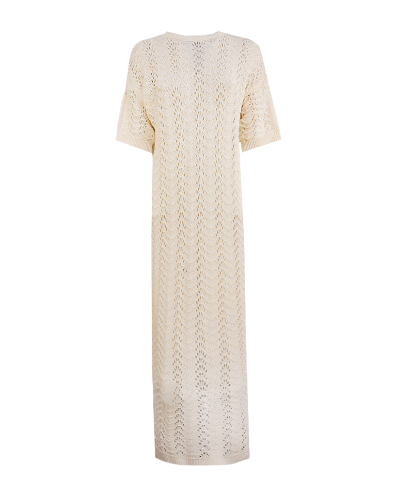 maxi Kleid Strick-Shirt