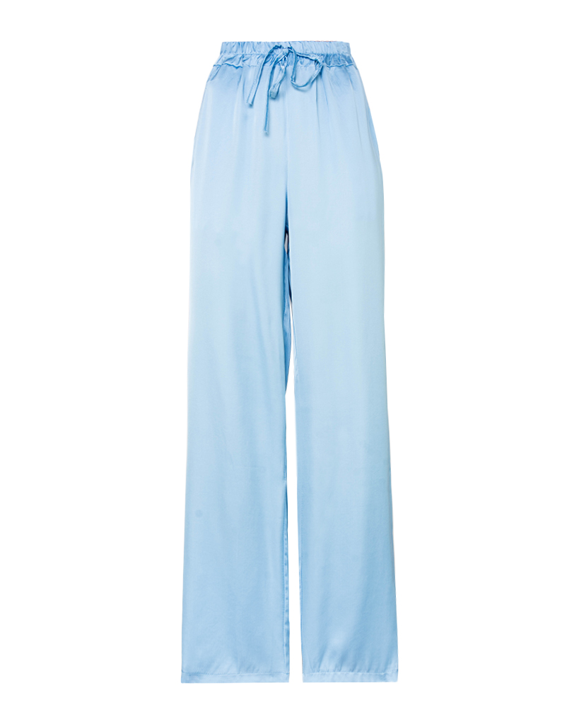 Satin Hose mit Schnürung