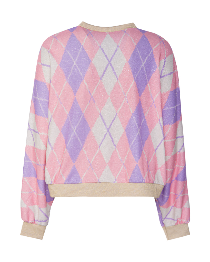 Karo Cardigans mit Lyrex