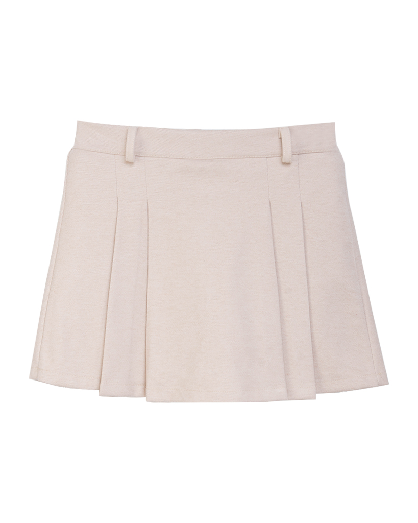 Skort Velour Kellerfalte