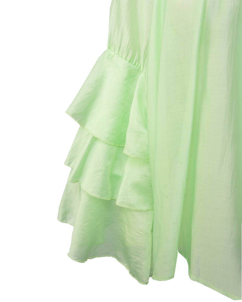 leichte Bluse mit Valance leichte Bluse mit Valance