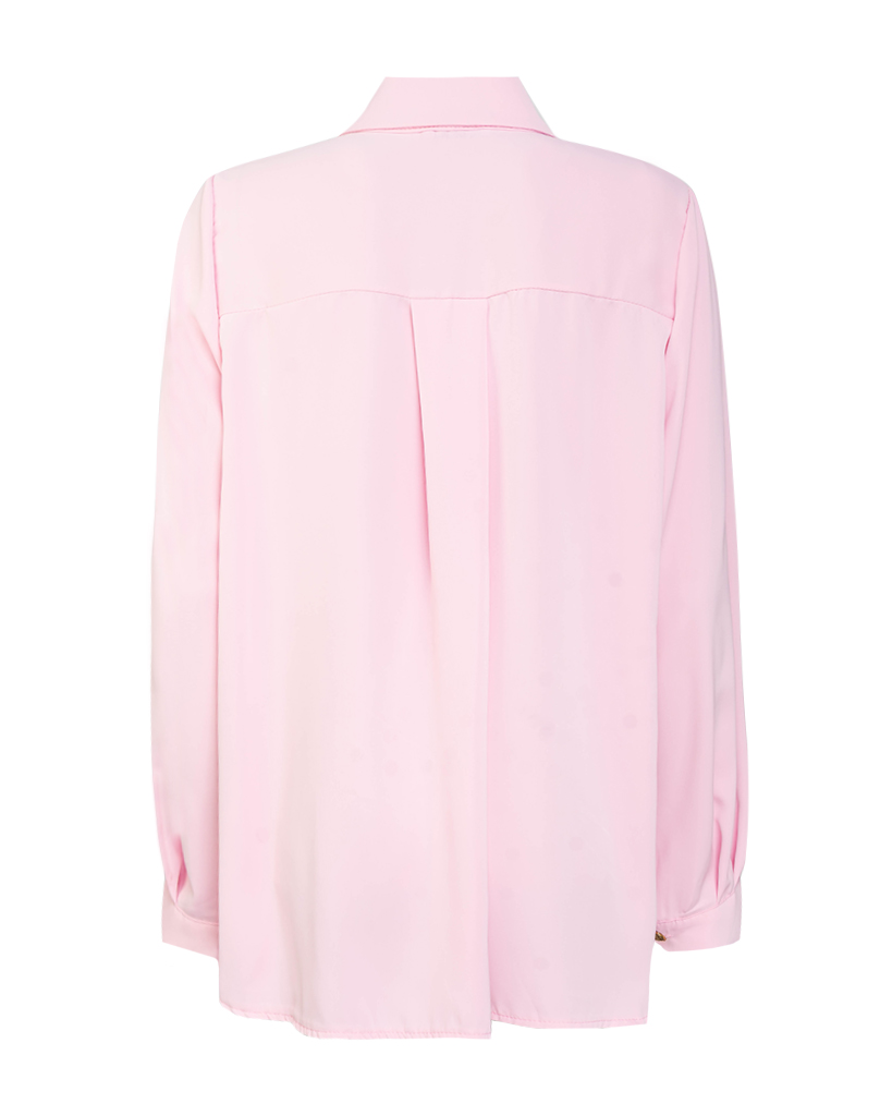 Bluse mit goldenen Knöpfen