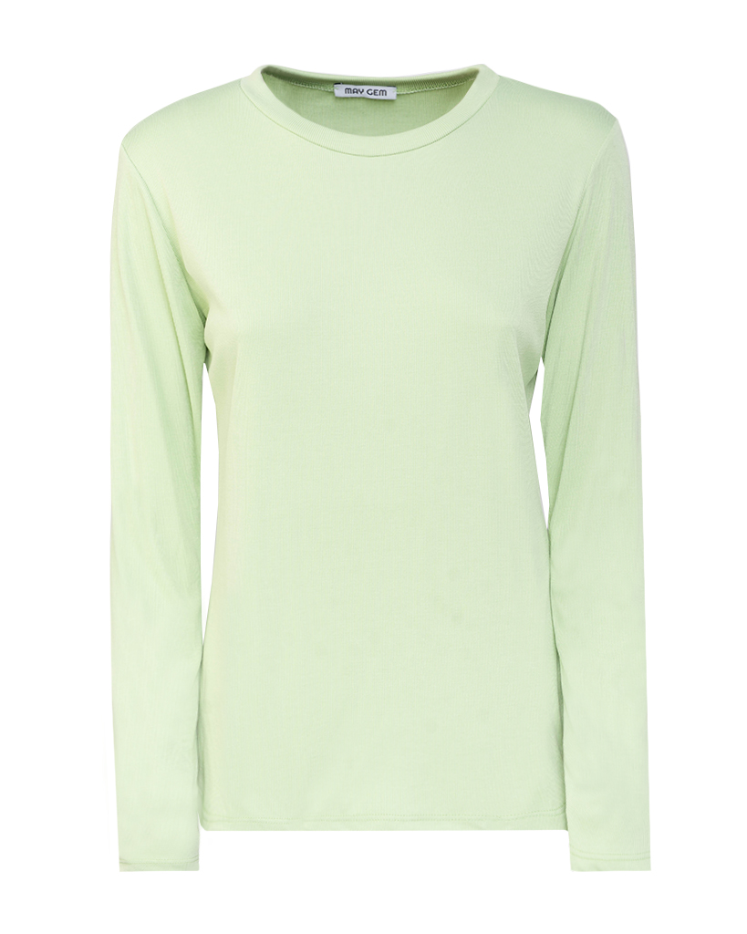 Basic langarm Shirt gerippt Basic langarm Shirt gerippt