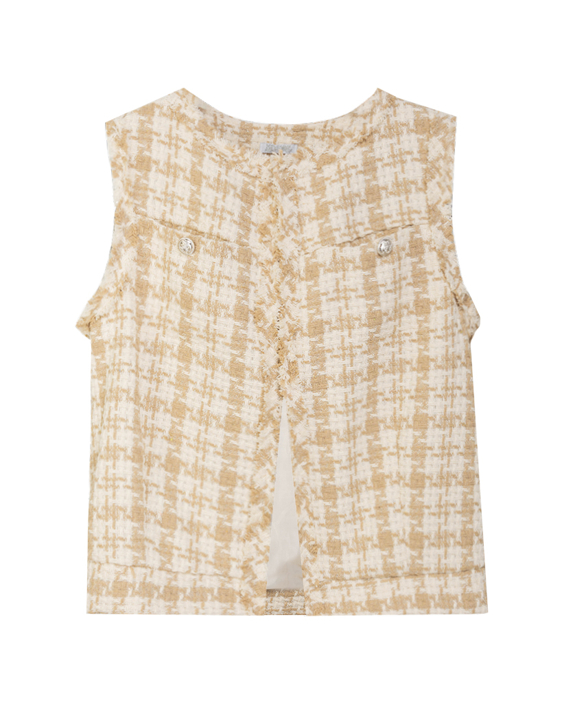 Weste im Chanel-Look mit Fransen-Details Weste im Chanel-Look mit Fransen-Details