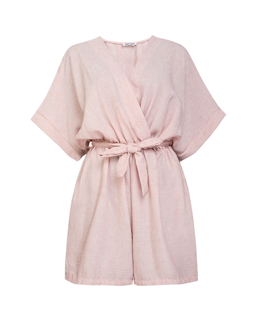 Leine optic Crossover-Jumpsuit mit V-Ausschnitt Leine optic Crossover-Jumpsuit mit V-Ausschnitt