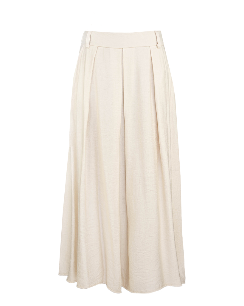 Viskose Midi Rock mit Taschen Viskose Midi Rock mit Taschen