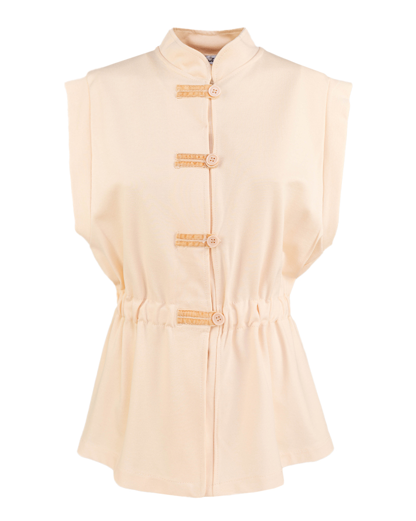 Jersey Weste Schlaufen-Verschluss