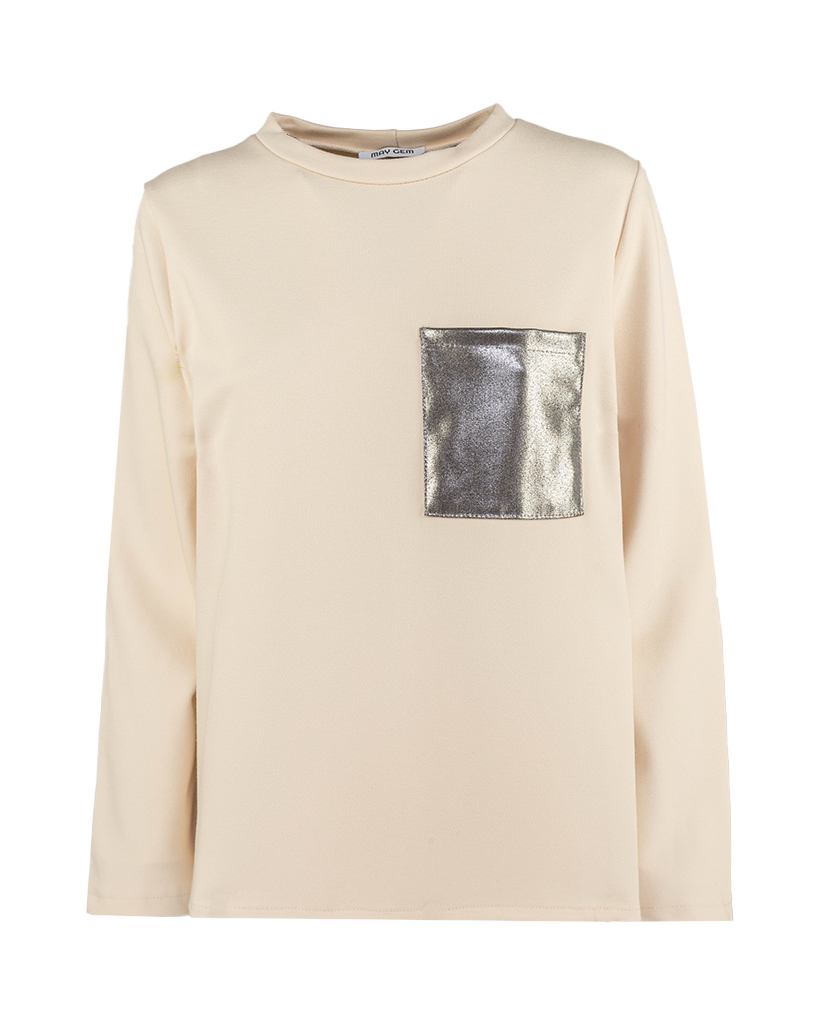 Langarm Shirt mit Silber-Tasche Langarm Shirt mit Silber-Tasche
