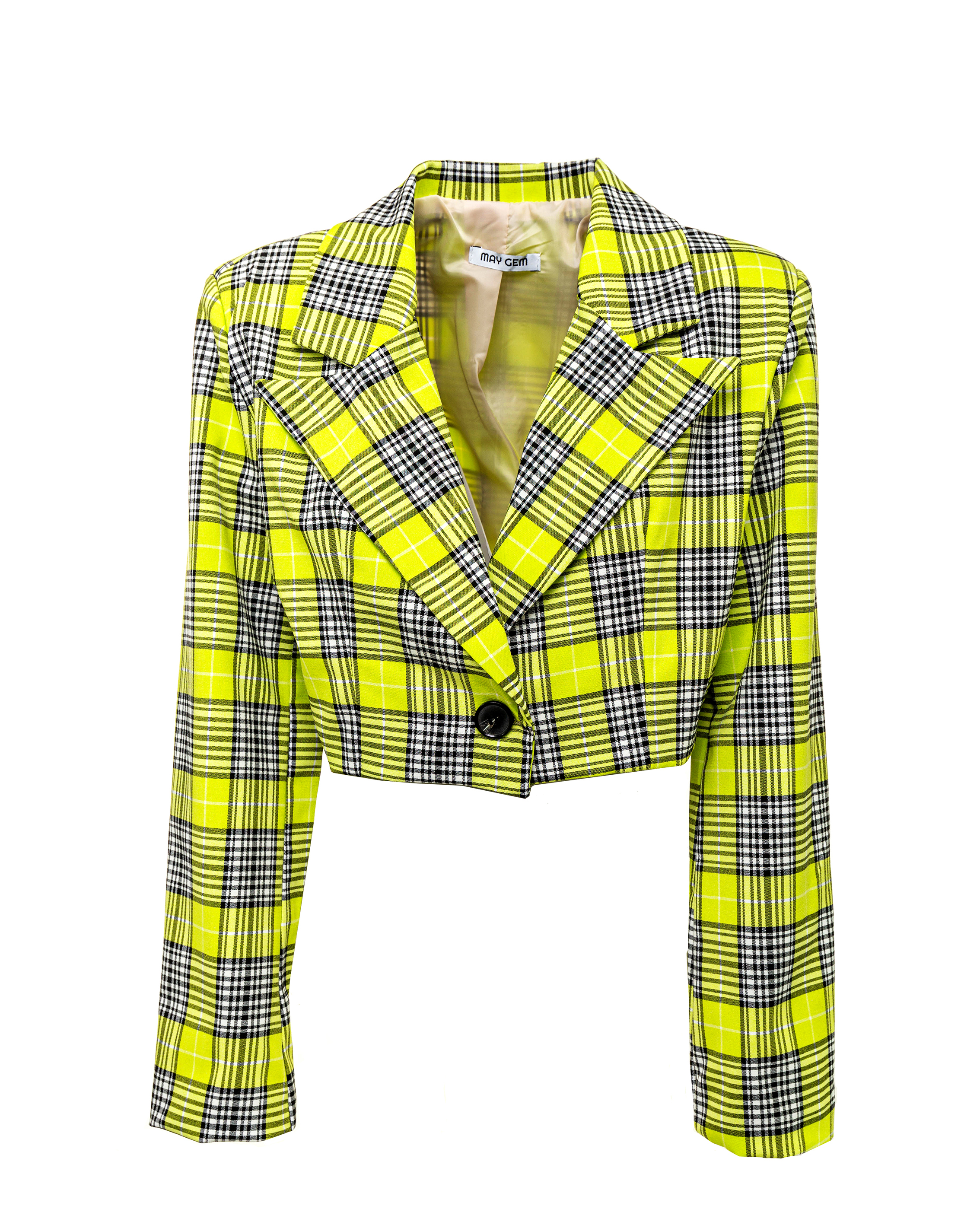 Set: 2-Teiler cropped Karo-Blazer Set: 2-Teiler cropped Karo-Blazer