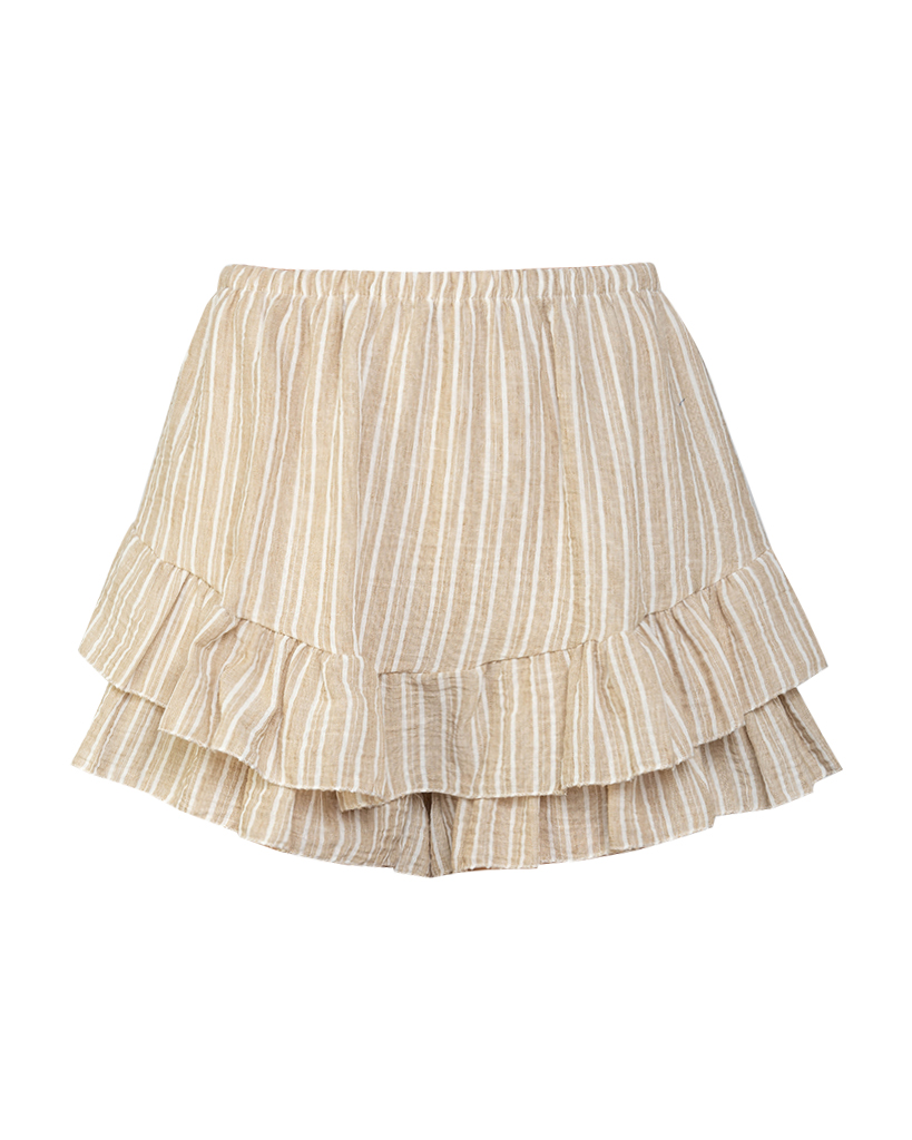 Skort gestreift mit Valance Saum Skort gestreift mit Valance Saum