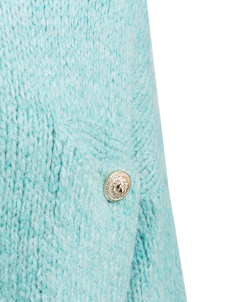kurzarm Strickjacke mit Brusttaschen kurzarm Strickjacke mit Brusttaschen