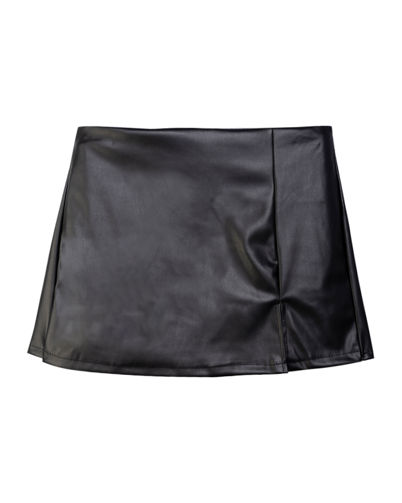 Leder Skort