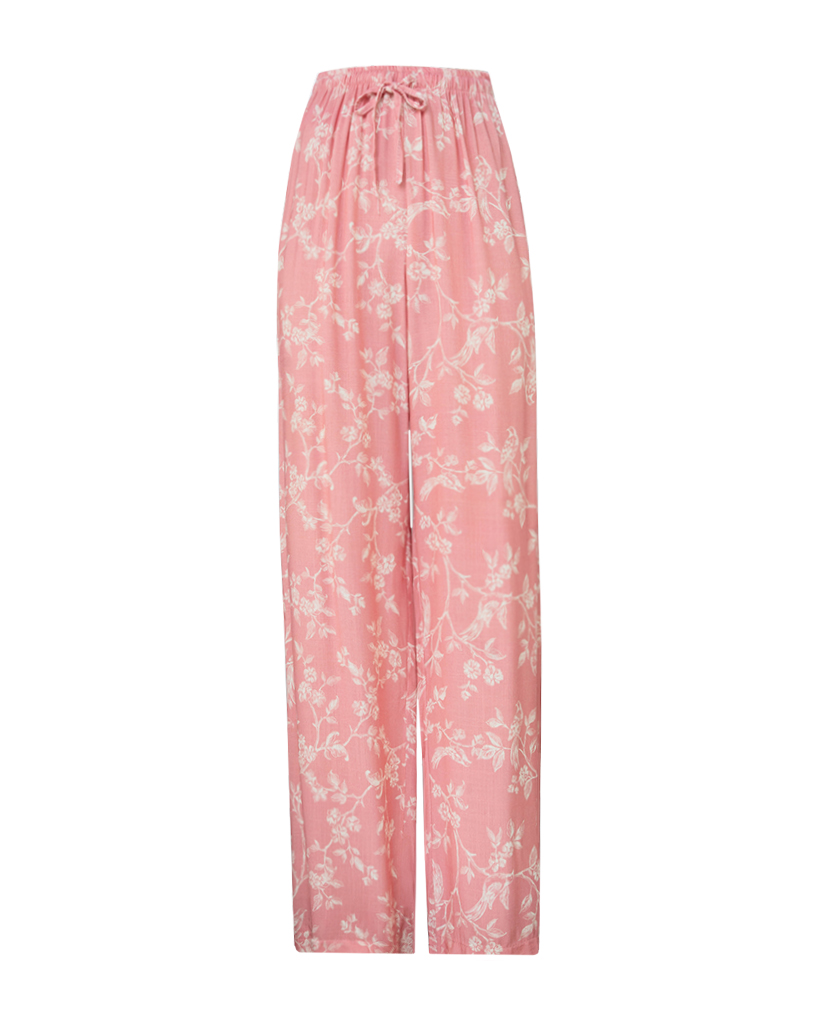 Viskose Hose mit floralem Print Muster Viskose Hose mit floralem Print Muster