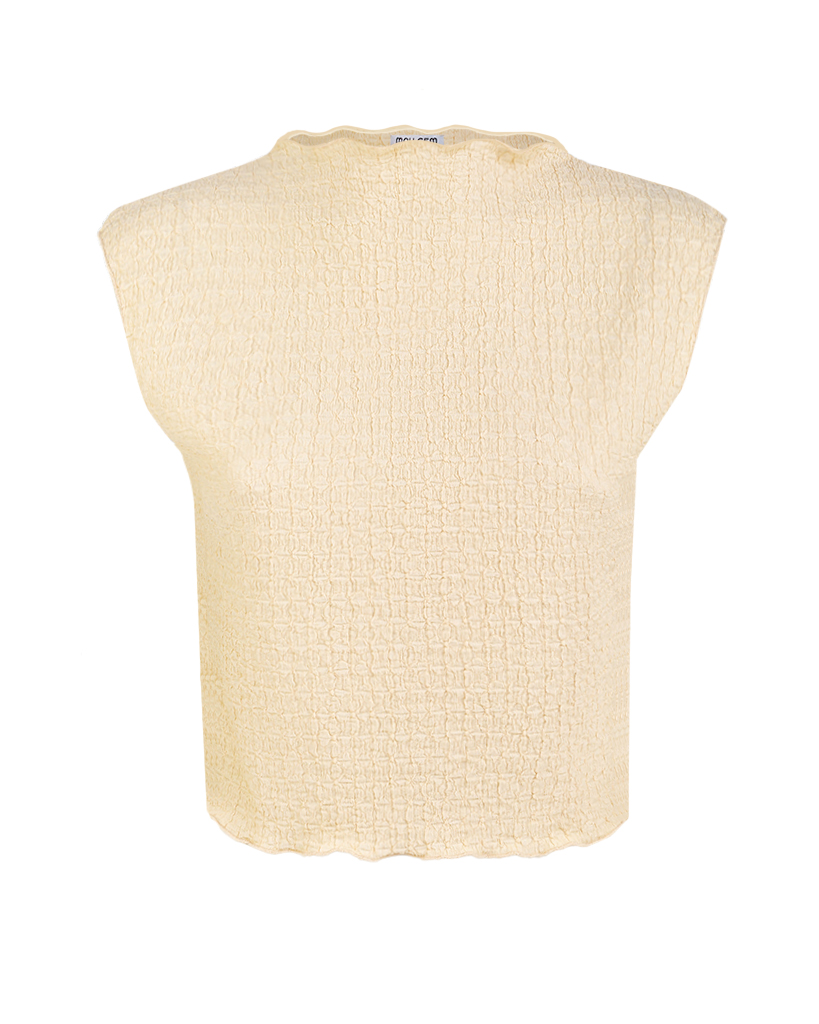 Crop-Top mit Waffel Muster Crop-Top mit Waffel Muster