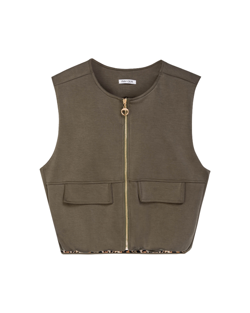 Soft Jersey Weste mit Leo innenfutter Soft Jersey Weste mit Leo innenfutter