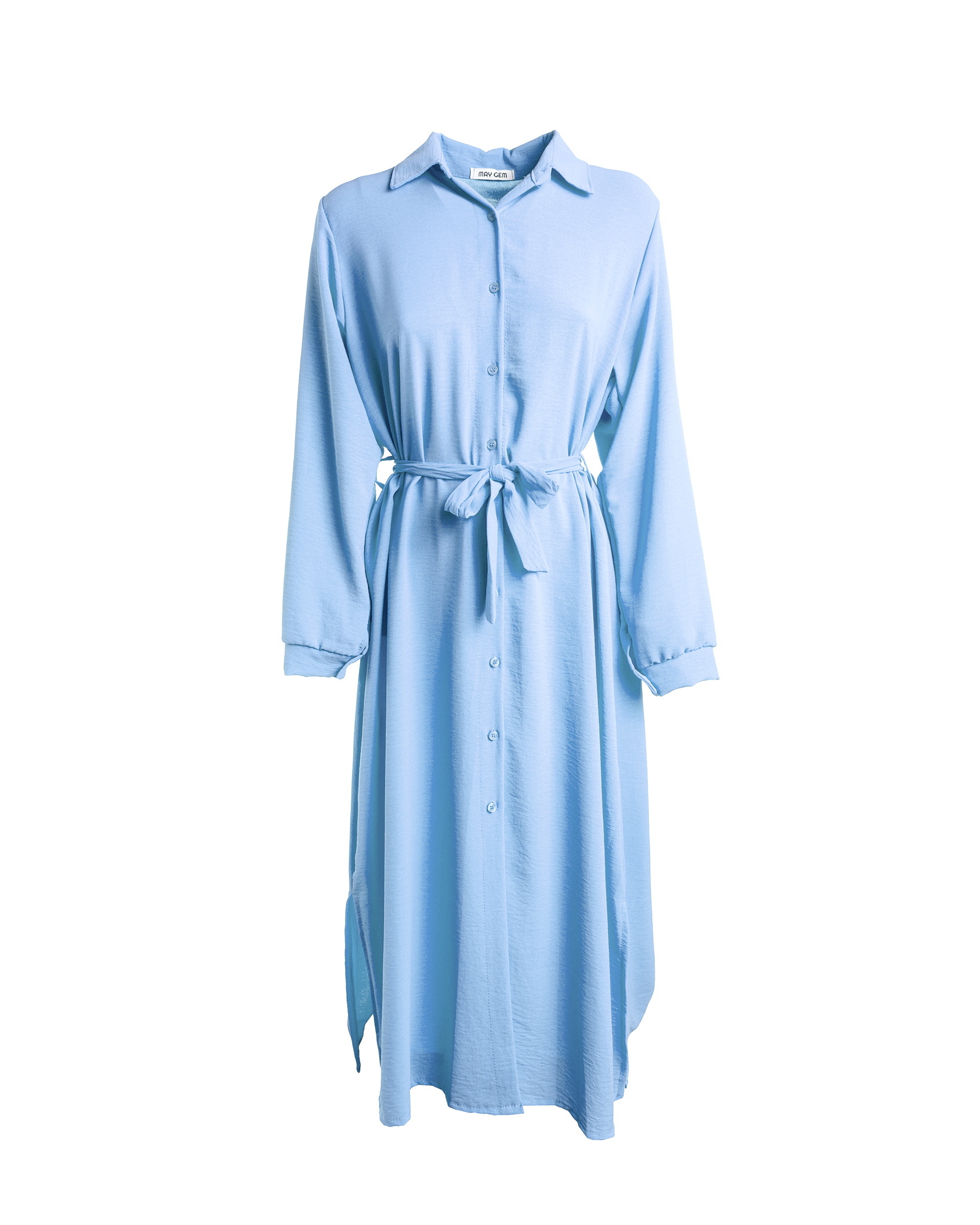 Hailey langes Hemdblusenkleid langarm