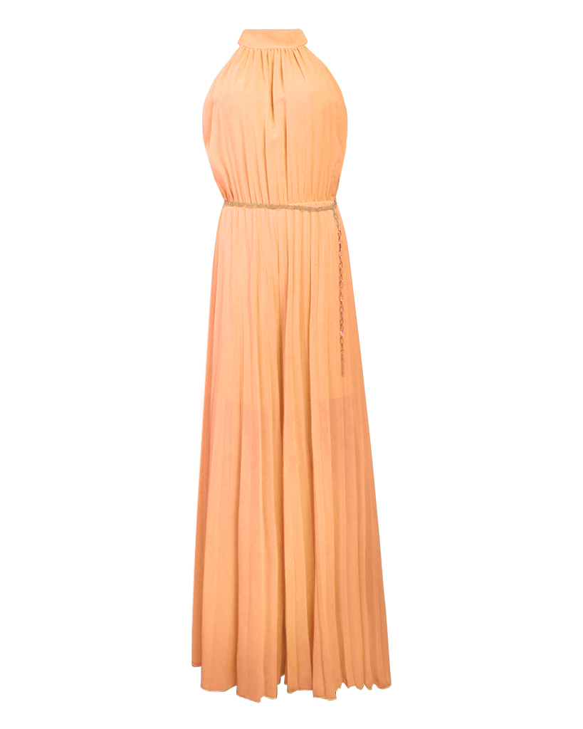 Jumpsuit aus Plissee - ärmellos