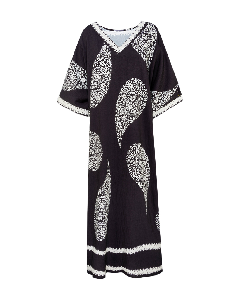 Tunika Kleid mit Print und V-Ausschnitt Tunika Kleid mit Print und V-Ausschnitt