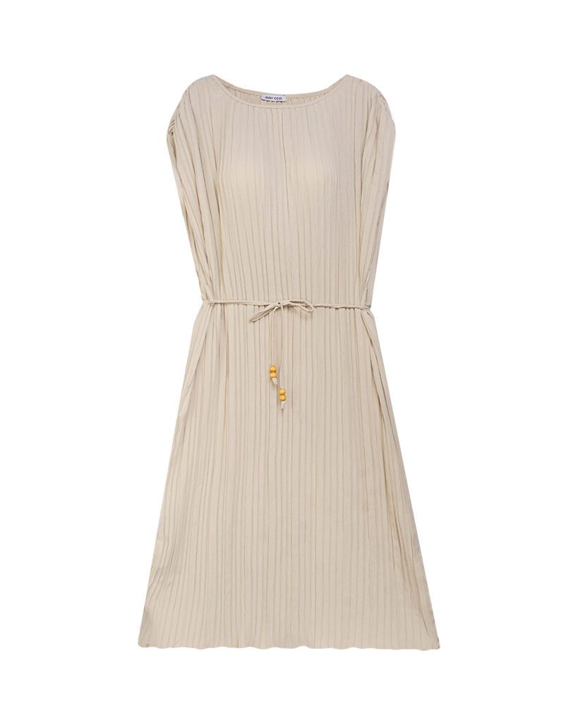 Plissee Kleid mit grütel