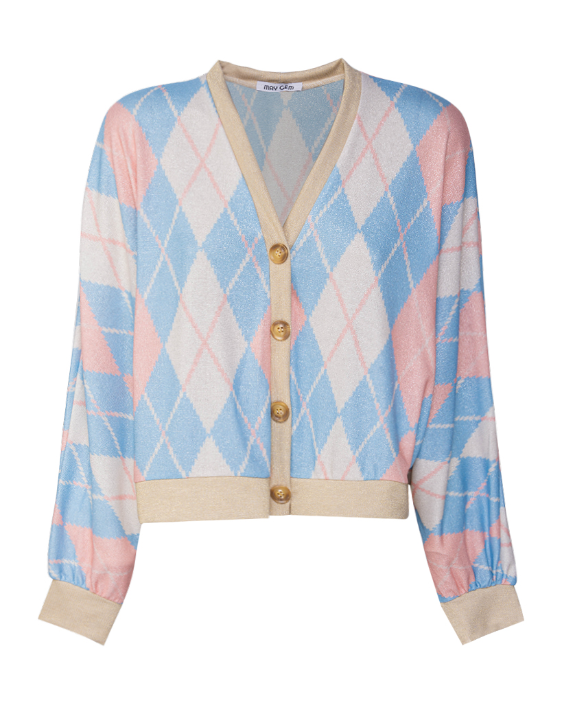 Karo Cardigans mit Lyrex Karo Cardigans mit Lyrex