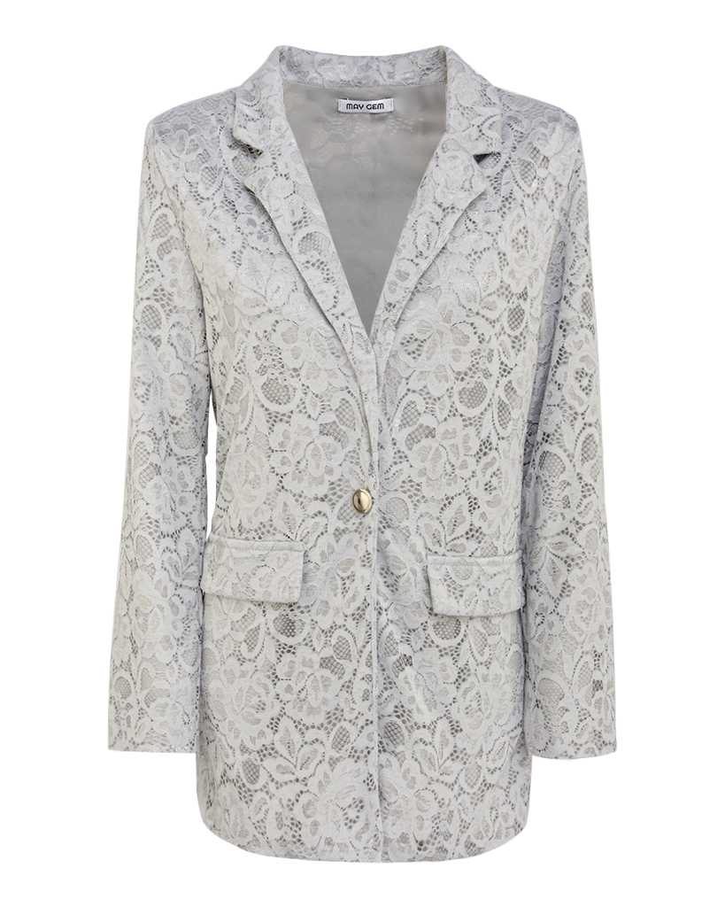 Set: Blazer und Hose aus Spitze