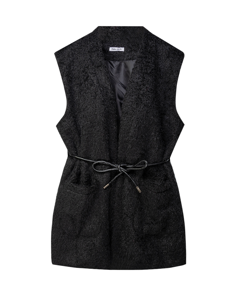 Oversize Kurzfell Weste Oversize Kurzfell Weste