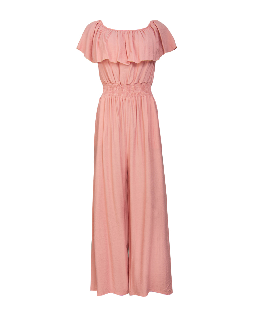Maxi Jumpsuit mit Carmen-Ausschnitt Maxi Jumpsuit mit Carmen-Ausschnitt