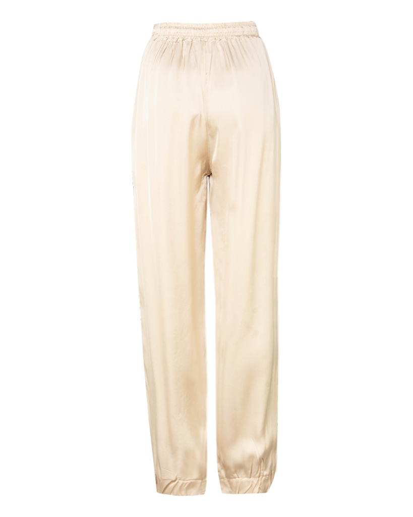 Satin Hose mit schmalem Bein 