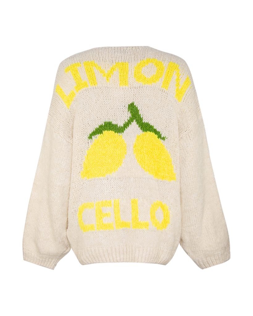 Strick Jacke Zitronen "LIMONCELLO"