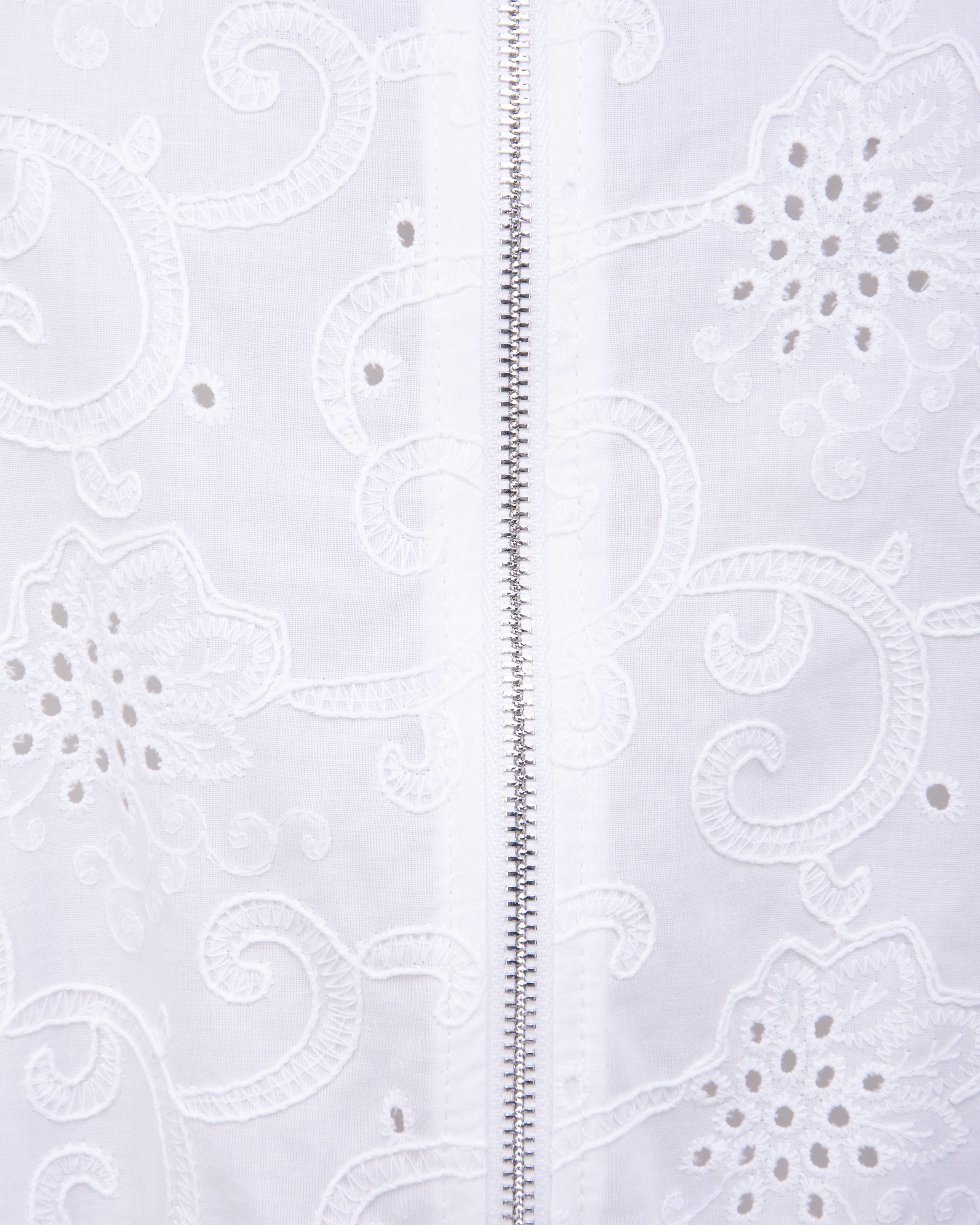 Lochstrickmuster Jacke mit Reißverschluss