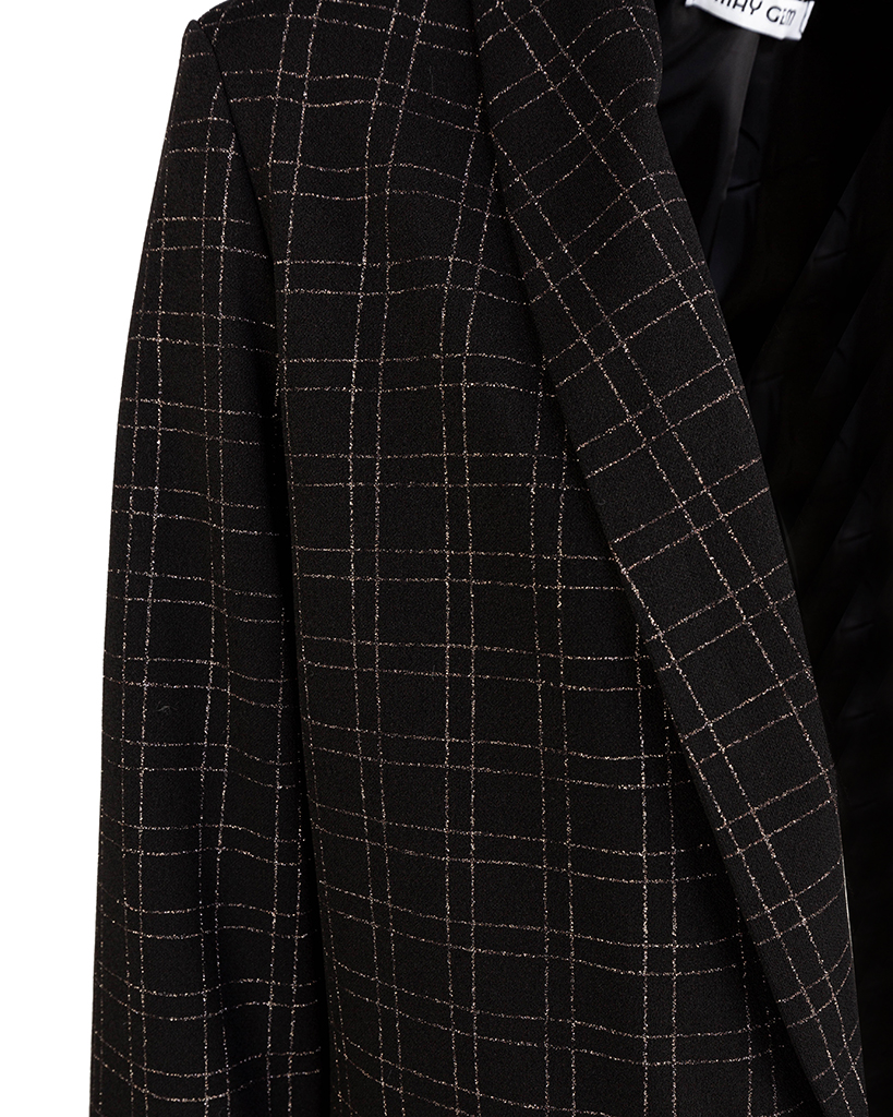 Blazer Karo-Lurex-Muster Blazer Karo-Lurex-Muster