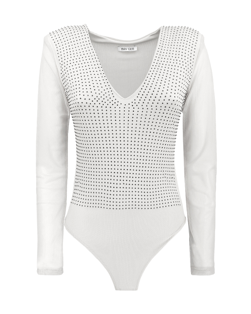 Body mit Strasssteinen Body mit Strasssteinen