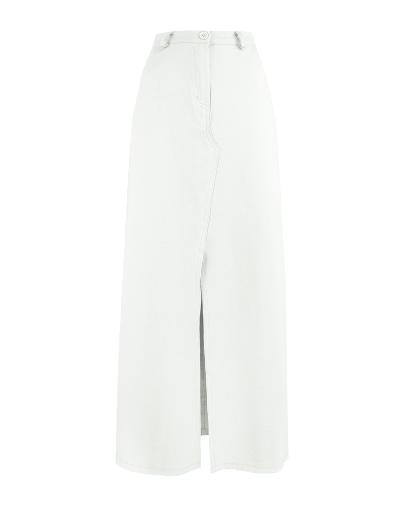 Maxi Jersey Rock mit Schlitz vorne