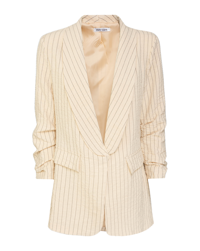 Blazer Nadelstreifen Leinen-Optik Blazer Nadelstreifen Leinen-Optik