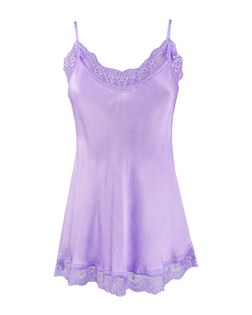 Top mit Spitze und Spaghetti-Trägern Top mit Spitze und Spaghetti-Trägern